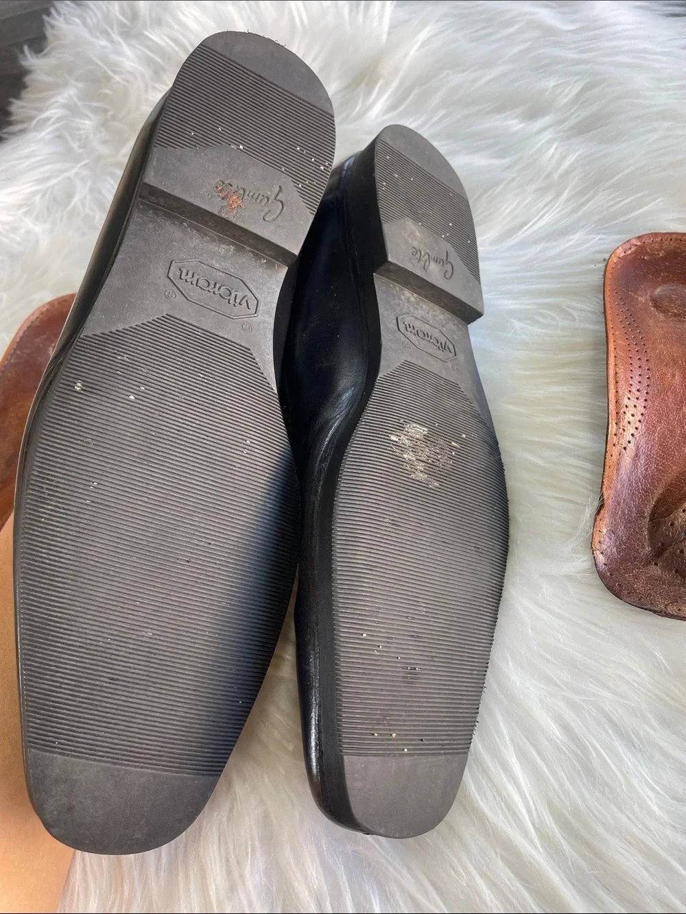 Salvatore Ferragamo Black Leather Slip-On Men's Dress Loafers
